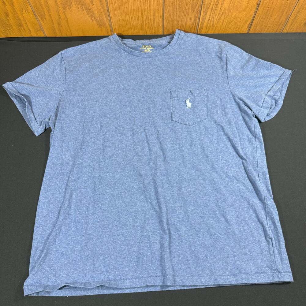 Polo Ralph Lauren Stretch Cotton Pocket T-Shirt Blue XL